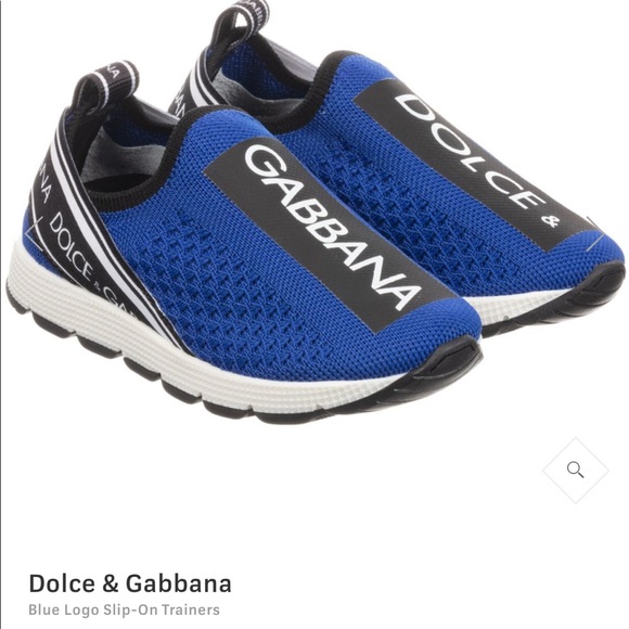 dolce & gabbana blue sneakers
